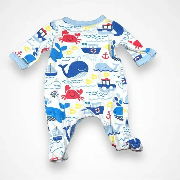 4/$20 Koala  Baby Whale Print Sleeper/Footie - Picture 4 of 5